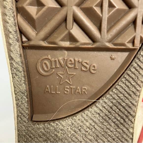 Converse American flag hightop sneakers red white & blue size 5 youth - Picture 7 of 8